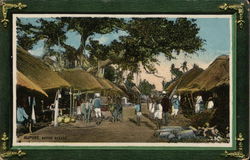 Native Bazaar Alipore, India Postcard Postcard