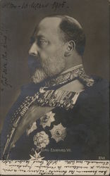 H. M. King Edward VII Royalty Postcard Postcard