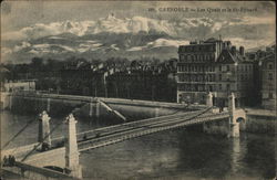 Les Quais et le St-Eynard Grenoble, France Postcard Postcard