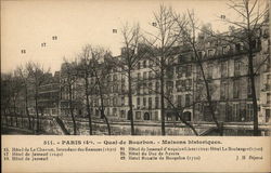 Quai de Bourbon Paris, France Postcard Postcard