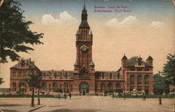 Anvers. Gare du Sud Belgium Benelux Countries Postcard Postcard