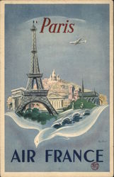 Paris. Air France Postcard Postcard