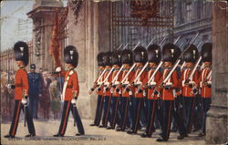 Welsh Guards leaving Buckingham Palace Postcard