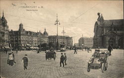 Bahnhofsplatz Frankfurt, Germany Postcard Postcard