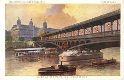 Pont de Bir-Hakeim Chocolat-Menier Paris, France Postcard Postcard Postcard