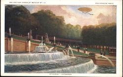 collection chocolat-menier N°115 - Environs de Paris - St-Cloud - La cascade France Postcard Postcard