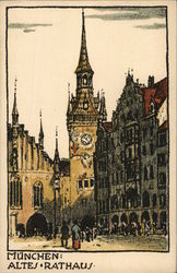 Munchen Altes Rathaus Munich, Germany Postcard Postcard