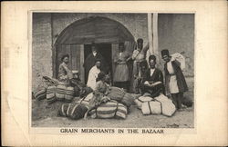 Grain Merchants in the Bazaar Postcard