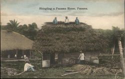 Shingling a Panama House Postcard