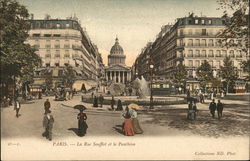 La Rue Soufflot et le Pantheon Postcard