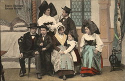 Famille Alsacienne, Costume Nationale Postcard