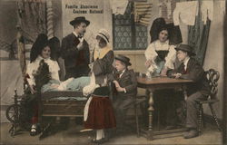 Famille Alsacienne Postcard