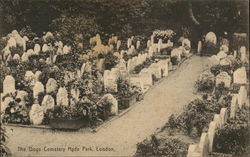 The Dogs Cemetery, Hyde Park London, England Postcard Postcard