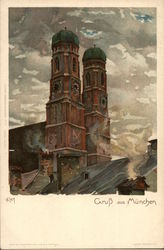 Frauenkirche Munich, Germany Postcard Postcard