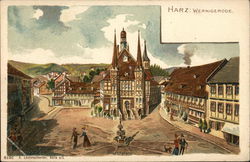 Marktplatz Wernigerode, Germany Postcard Postcard