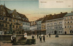 Weimar. - Marktplatz Postcard