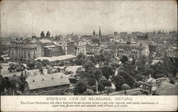 Birds Eye View of City Postcard