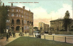 Australian Club near Domain Entrance Postcard