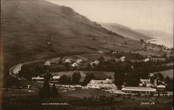 View of Village and Loch Earn Lochearnhead, Scotland Postcard Postcard