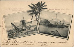 Dredge. (City of Paris) Panama Canal. Postcard