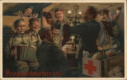 Kriegsmeihnacthen 1916 Red Cross Germany World War I Postcard Postcard