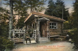 Kriegsbilder aus den Vogesen. Ein Musterblockhaus Postcard