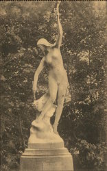 Statue de l'Electricite, Parc Municipal Douai, France Postcard Postcard