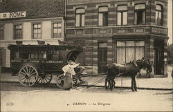 Horse Drawn Bus Postcard