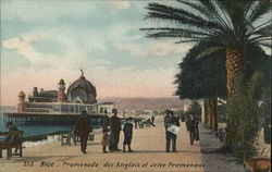 Promenade des Anglais et Jelee Promenade Nice, France Postcard Postcard