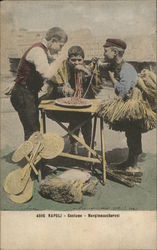 Napoli - Costume - Mangiamaccheroni Naples, Italy Postcard Postcard