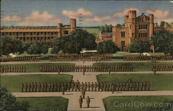 Cadets On Parade New Mexico Military Institute Roswell Nm Postcard 1599