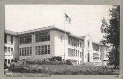 High School Vallejo, CA Postcard Postcard Postcard