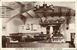 The Brown Derby Restaurant - California Room Postcard