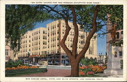 San Carlos Hotel, Fifth and Olive Streets Los Angeles, CA Postcard Postcard Postcard