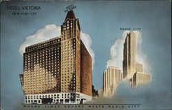 Hotel Victoria New York, NY Postcard Postcard Postcard