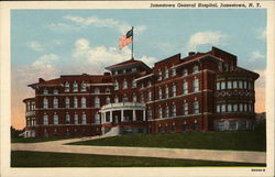 Jamestown General Hospital New York Postcard Postcard Postcard