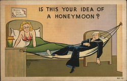 Is This Your Idea of a Honeymoon? Comic Postcard Postcard Postcard