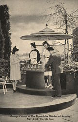 Message Center at The Equitable's Garden of Security, New York World's Fair Postcard