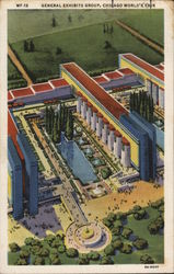 General Exhibits Group 1933 Chicago World Fair Postcard Postcard Postcard