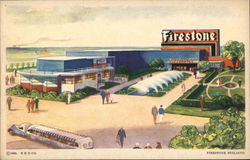 Firestone Building 1933 Chicago World Fair Postcard Postcard Postcard