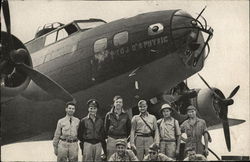 Tojo's Physic Bomber & Crew Postcard