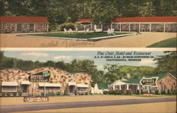 Pine Crest Motel and Restaurant Chattanooga, TN Postcard Postcard Postcard