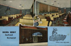 Johnnie Smith's Brown Derby Sea Food Restaurant Dayton, OH Postcard Postcard Postcard