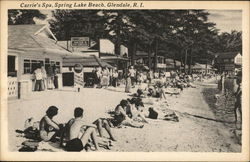 Carrie's Spa, Spring Lake Beach Postcard