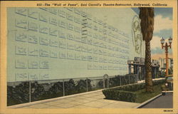 The Wall of Fame, Earl Carroll's Theatre-Restaurant Postcard