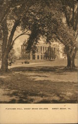 Fletcher Hall, Sweet Briar College Virginia Postcard Postcard Postcard