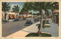 Lincoln Road Shopping District Postcard