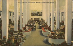 New Juarez Market - Interior Mexico Postcard Postcard Postcard