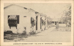 Johnson's Modern Court - U. S. 36 & 54 Postcard