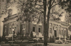 Hendricks Library at Hanover College Indiana Postcard Postcard Postcard